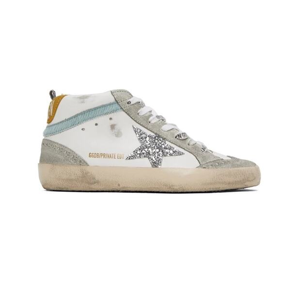 Golden Goose SSENSE Exclusive Off-White Midi Star Sneakers - Picture 2 of 11